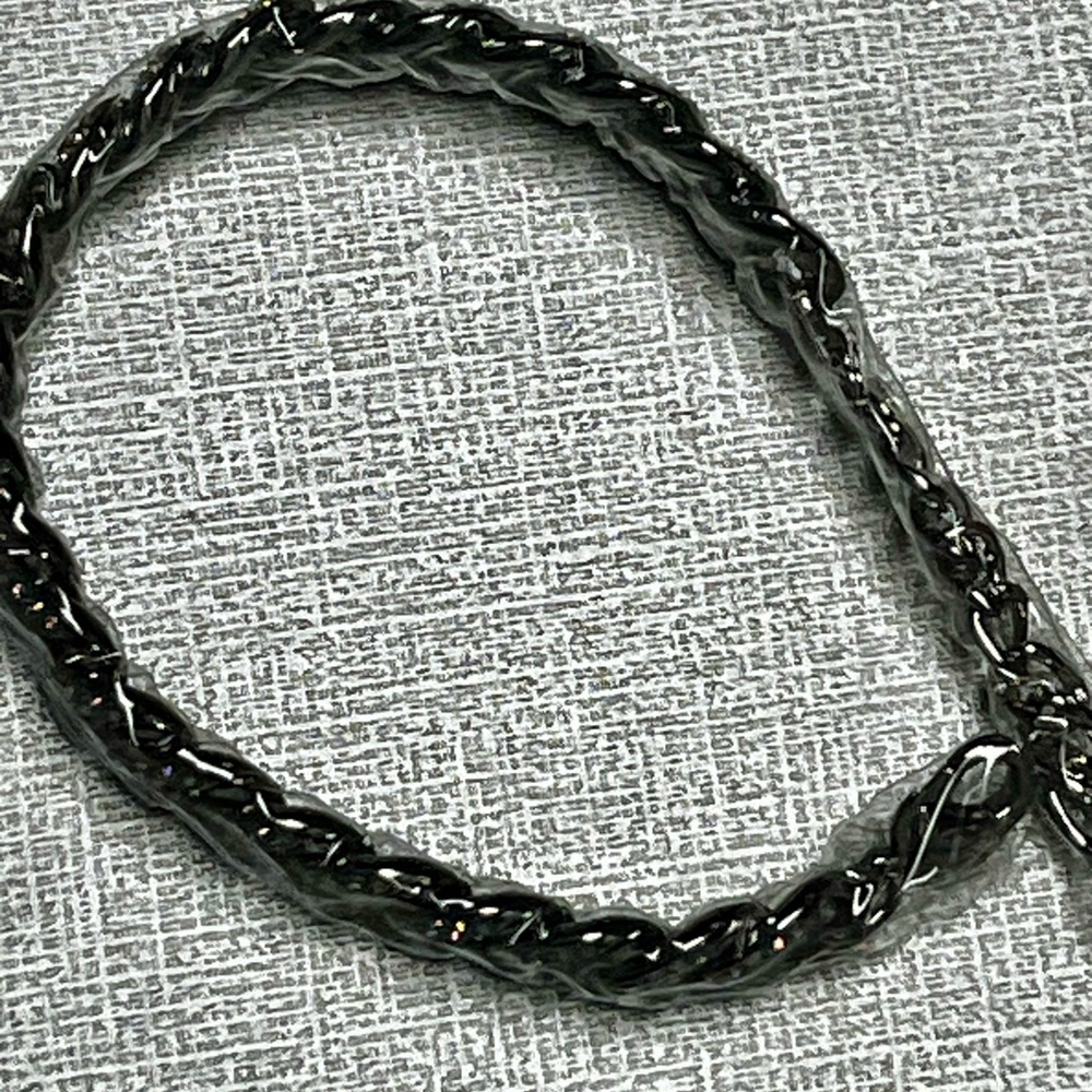Aureus Borealis White Australian Crystal Curb/Chain Bracelet
